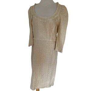 PORTS 1961 Gold Metallic Dress – Size 10